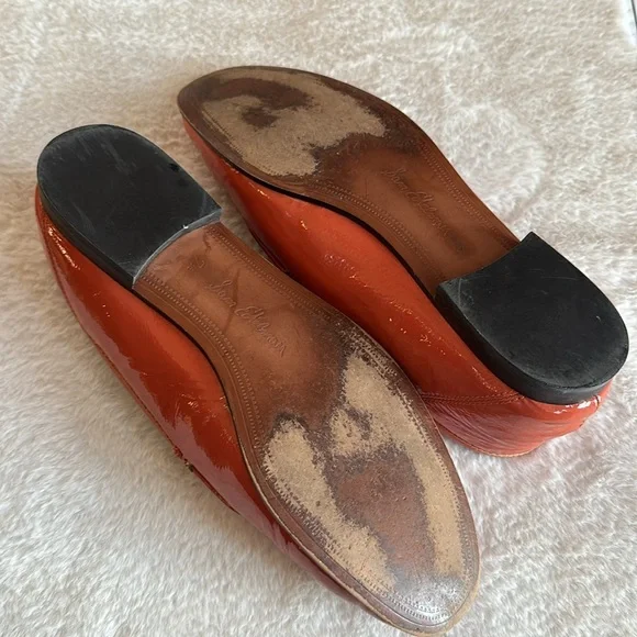 Sam Edelman Patent tangerine Orange Loafers - Picture 12 of 14